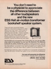 ESS - AMT 1a Speaker - Original Magazine Ad -