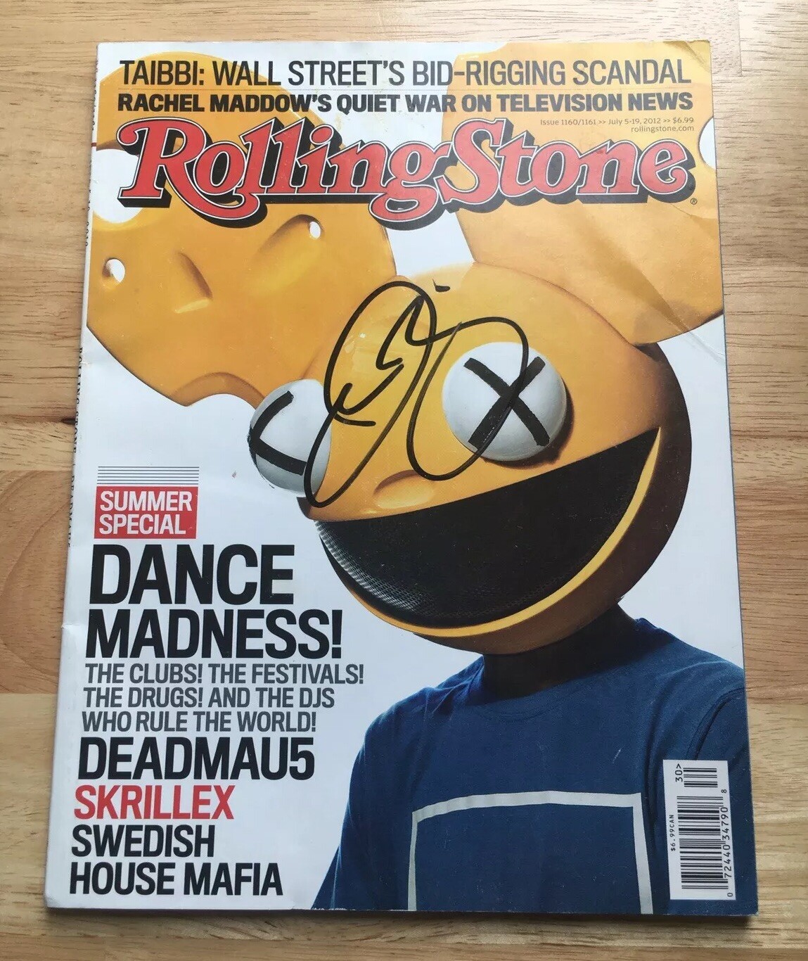 July 2012 Rolling Stone Magazine! DJ Joel Zimmerman