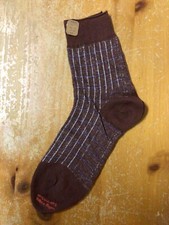 Vintage NOS Classic 1950/60s Brown Cotton  Rayon   never worn   Mens Socks 1 Pr