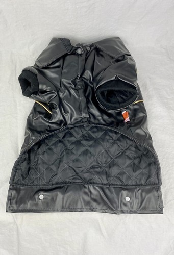 Faux Leather Eagle Motorcycle Jacket For Dog Puppy Costume Clothes Embroidered - Picture 3 of 11