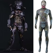 Wolf Predator Predator Jumpsuit Cosplay Suit Costume Bodysuit Halloween Party UK