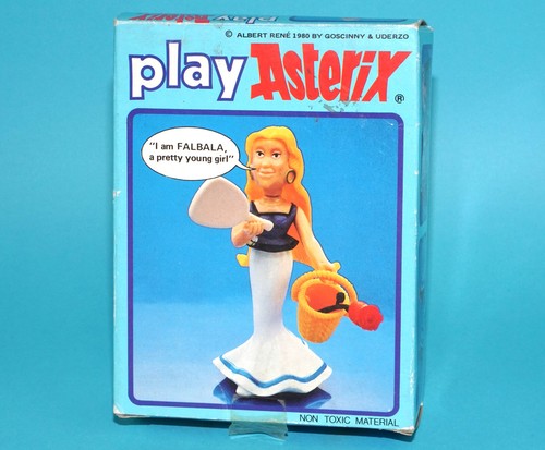 ASTERIX PLAY ACTION FIGURES 6211 FALBALA BOXED GERMAN BOX 1984 CEJI TOYCLOUD - Picture 2 of 10