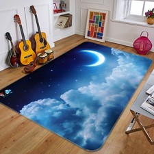 3D Moon Clouds Sky 78 Non Slip Rug Mat Room Mat Quality Elegant Photo Carpet AU