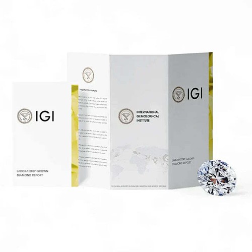 14K Gold IGI Certified Radiant Cut Lab Grown Diamond Solitaire Engagement Ring. - Picture 5 of 11