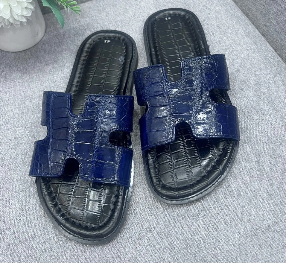 Alligator skin sandals sale