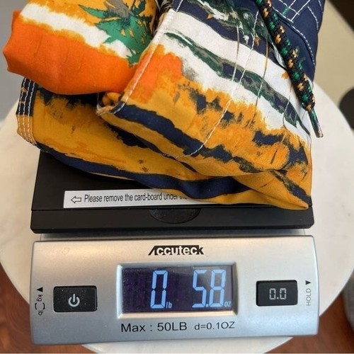 SPERRY SWIM MENS Size 32 Summer Haze board Shorts Orange Blue Palm trees - Picture 11 of 11