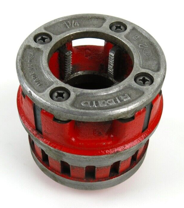 Ridgid 12R Pipe Threading Threader Head 11/4" NPT w Good Die Teeth eBay