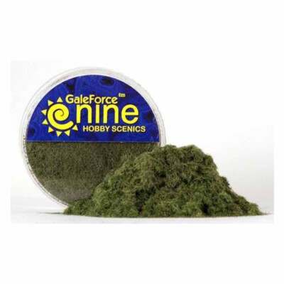 Hobby Round: Miniatures Dark Green Static Grass by Galeforce 9 GF9GFS014