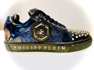 blue bling shoes