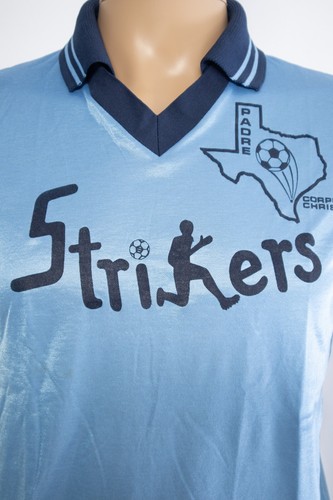 Vintage High Five Soccer Jersey Blue Sportswear Made In U.S.A Size Medium - Picture 3 of 9
