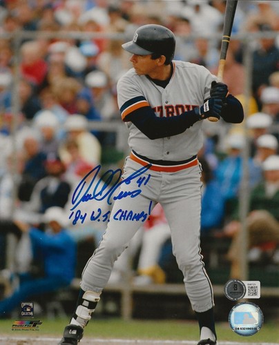 Darrell Evans signiert Detroit Tigers 8x10 Foto handsigniert mit Inschrift Beckett