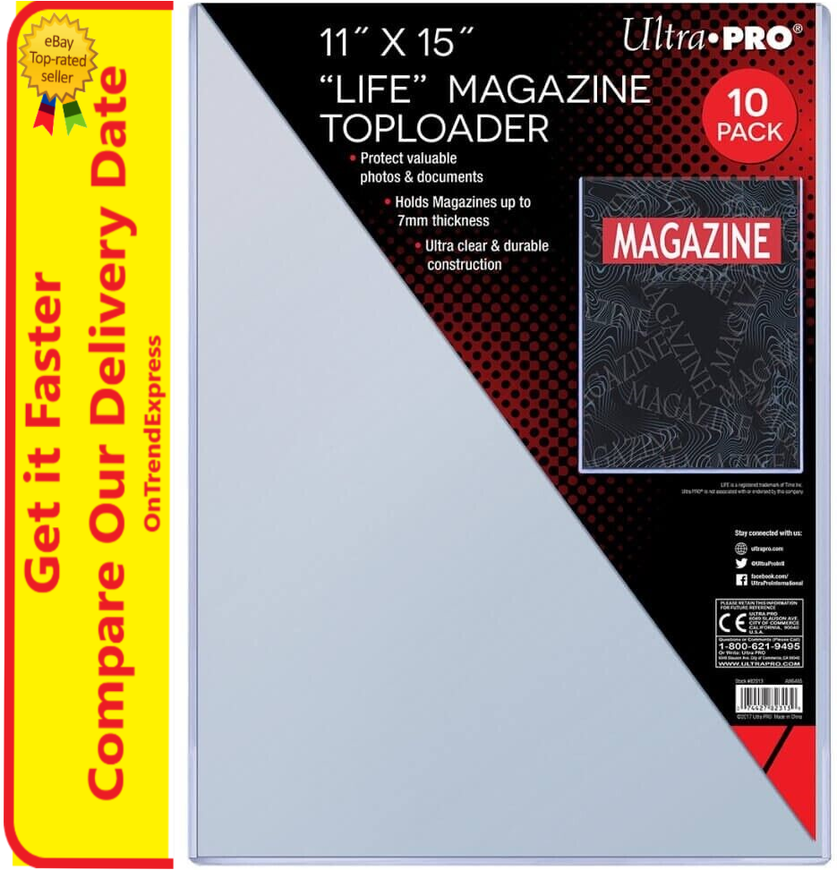 Ultra Pro Comic Book Toploaders - 10 Pack Of Thick Protective Sleeves