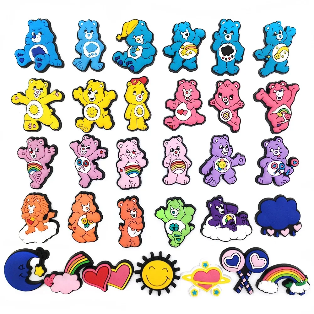 Care Bears Shoe Charms for Crocs Set of 8 Random Figures No Duplicates