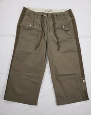 Gitano Crown Capri Pants 10 Stretch Drawstring Casual Outdoors Rip stop