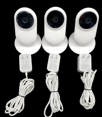 Lot of 3 Mi - Xiaomi HD 1080P - 2.4Ghz WiFi IP SD Card Security Cameras