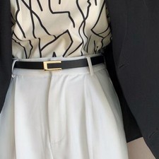 1pc Women's Slim Waistband Belt Versatile Black Belt for Dress Sweater Waist