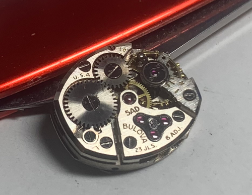 1959 Bulova Ladies 23 Jewels 6 Adjustments Cal 5AD Movement, Dial, Hands- Parts! - Picture 5 of 12