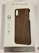 Platinum™ - Natural / Real Wood Case for iPhone XS MAX - Walnut Wood