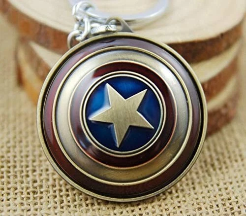 Captain america shield metal keychain sale
