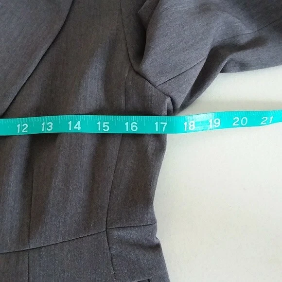 Blazer Rafaella feminino cinza terno de um botão jaqueta nova com etiquetas - Tamanho 6 - Imagem 4 de 4