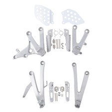 Reposapiés de conductor y pasajero estriberas soporte apto para Honda CBR600RR 2007-2025