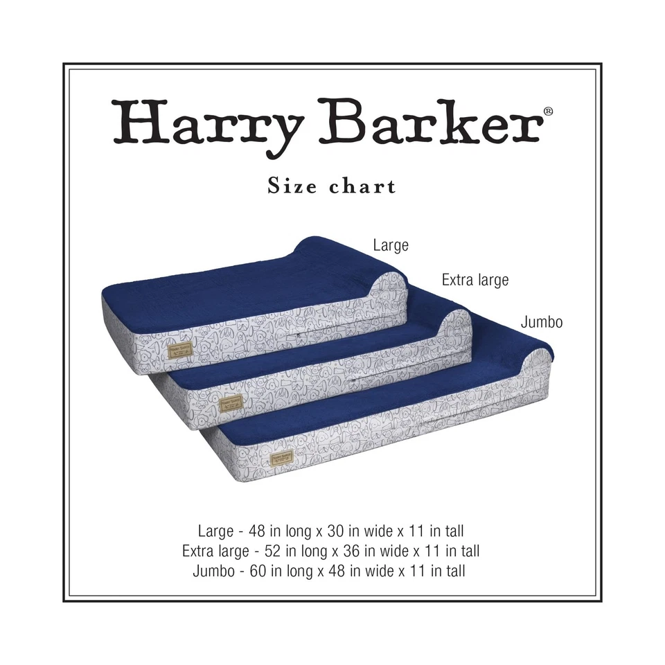 Cama ortopédica impermeable para mascotas Harry Barker, 11" de grosor, tres capas de espuma,... Foto 3 de 4