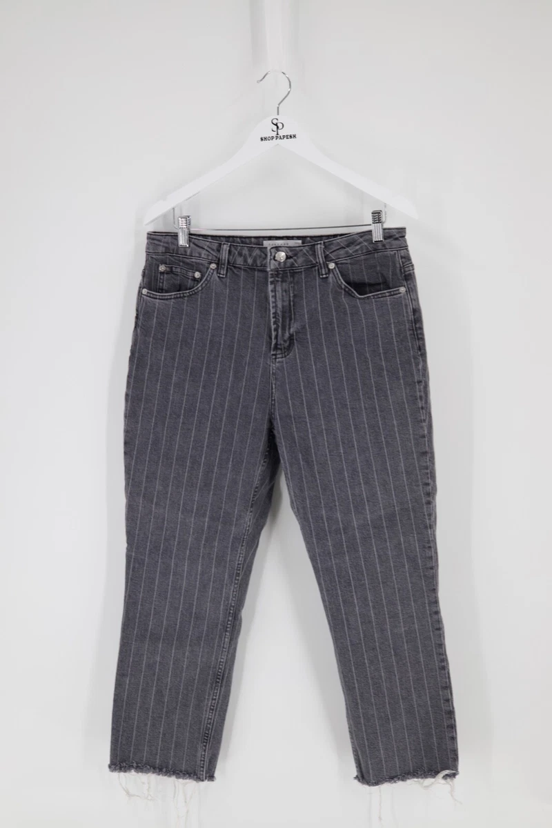 Topshop pinstripe jeans clearance