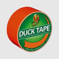 Duck Tape Duct 1.88" x 15 Yd ORANGE Color Coding Crafts Multi Use Safety 1265019