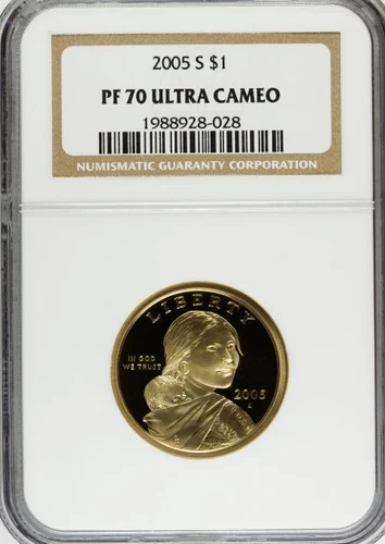 2005-S NGC PF70 Ultra Cameo Sacagawea Dollar *** ULTRA CAMEO ***