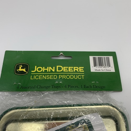 John Deere Tractor Metal Change Trays Set of 4 New in Package - Picture 14 of 17