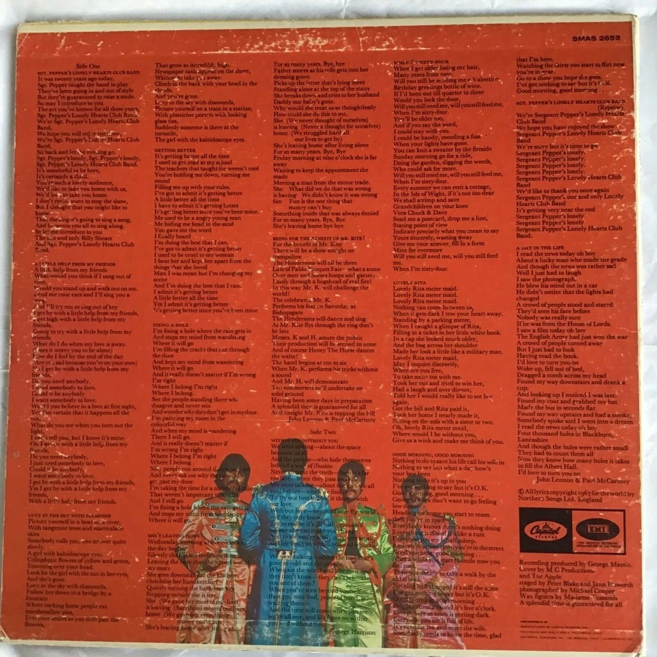 The Beatles Sgt. Pepper's Lonely Hearts Club Band · Lp · 1968, foto 4 di 5