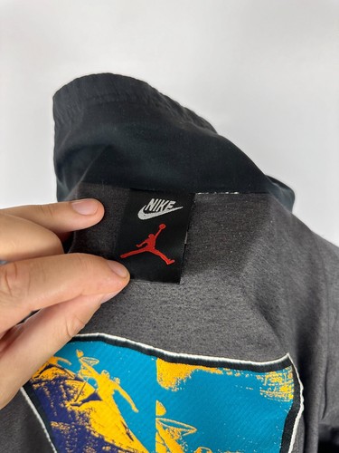 VTG Nike Air Jordan Bomber Varsity Jacket Mens 1990s 90s Coat Quilted Sz XL - Picture 13 of 15