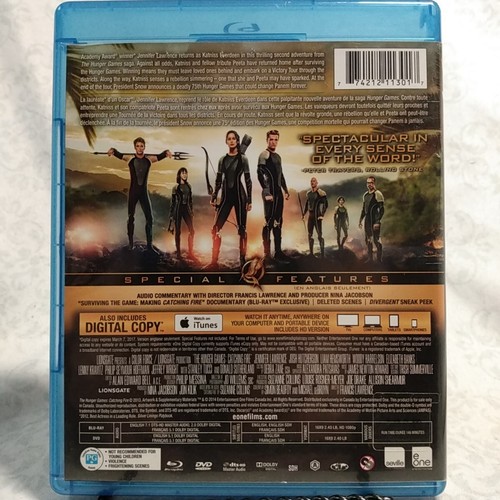 The Hunger Games 2 Catching Fire DVD Blu-ray Combo - Picture 2 of 4