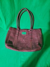 Nine West red Alligator Skin Sholder Bag
