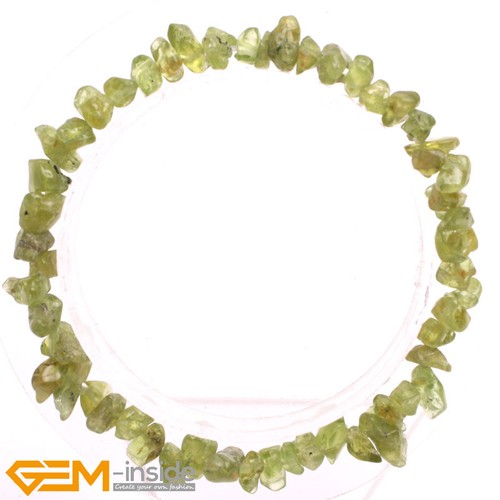 Natural Gemstone Beaded Freeform Chip Gravel Beads Bracelet 7.5'' Jewellery Gift - Foto 115 di 121
