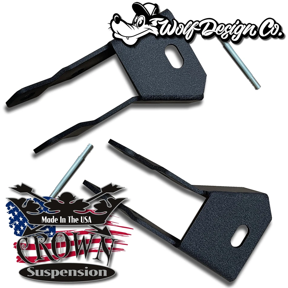 Kit de extensión de bobinas de caída traseras descensoras Crown Suspension 2007-2014 GMC Yukon XL 2" Foto 3 de 3