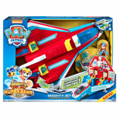 Paw Patrol 6053097 Mighty Pups Super Paws Mighty Jet Command Center! Toy