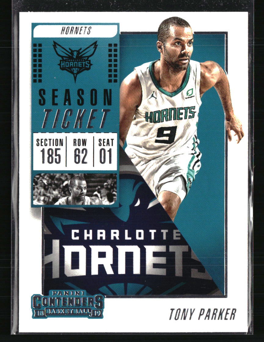 Tony Parker #14 Basketball Cards 2018 Panini Contenders trading card — raw and PSA graded price guide