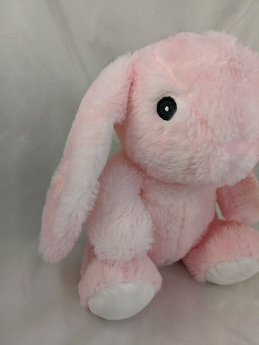 Pink Rabbit Plush Rattle Bunny 10 Inch Kellytoy Crinkle Ears Stuffed Animal Toy - Imagen 2 de 7