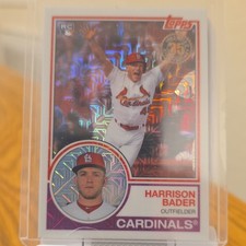 Topps 2018 Harrison Bader Rookie Insert #31 Silver Pack 1983 Chrome Cardinals