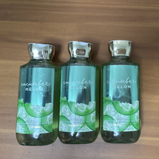 Bath Body Works Cucumber Melon Body Wash 3x 10 fl oz Vegan Sulfate-Free