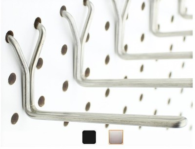 Stainless Steel Pegboard Hooks 50Pack 4'' L Hook  Will Not Fall Out, Fits Any ...