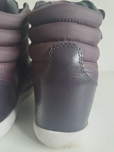 Reebok Classic Womens High Hi Top Hidden Wedge Heel Purple - Picture 9 of 24