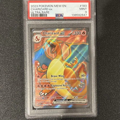 Pokémon Charizard ex Ultra Rare Holo PSA 9 Scarlet & Violet 151 183/165