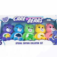 2020 Care Bears Bean Plush-Special Collector Set-Exclusive Harmony Bear NEW