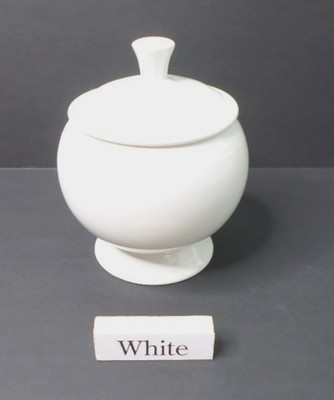 Fiesta Fiestaware HLC Individual Sugar Bowl with Lid Footed Retired WHITE