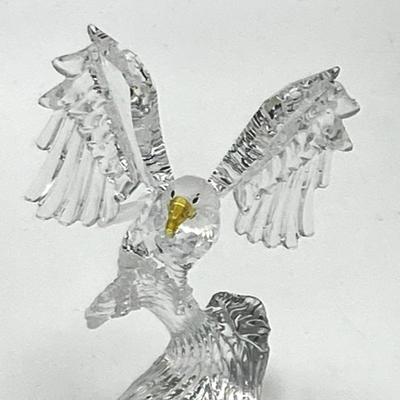 SWAROVSKI Crystal Bald Eagle Figurine 248003 - Mint w Inner/Outer