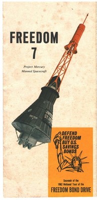 FREEDOM 7 1962 BOND DRIVE BROCHURE TREASURY DEPARTMENT ADVERTISING