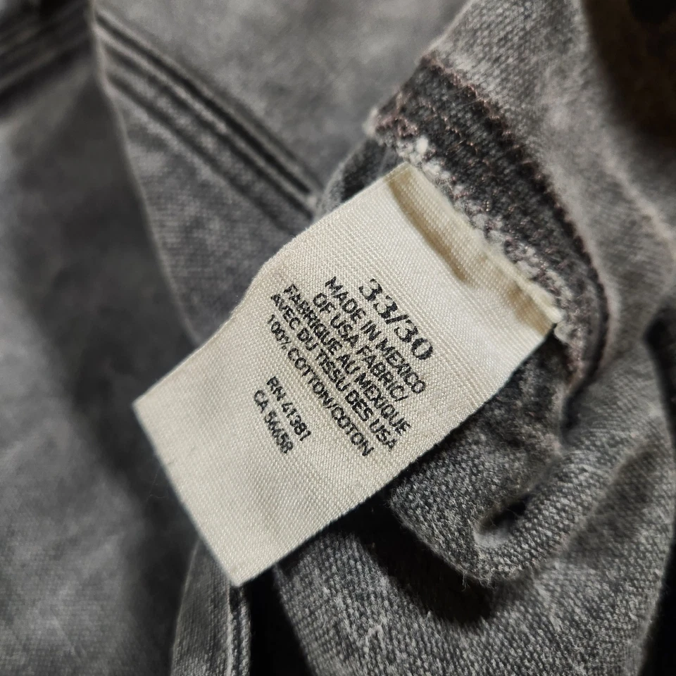 Pantalones Ralph Lauren Denim Supply Para Hombre 33x30 Gris Doble Rodilla Envejecido Carpintero Foto 3 de 4