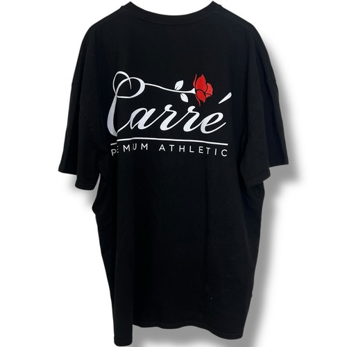 Carré T-Shirt Size XL Black Short Sleeve Rose Print Streetwear Cotton Tee - Bild 4 von 5